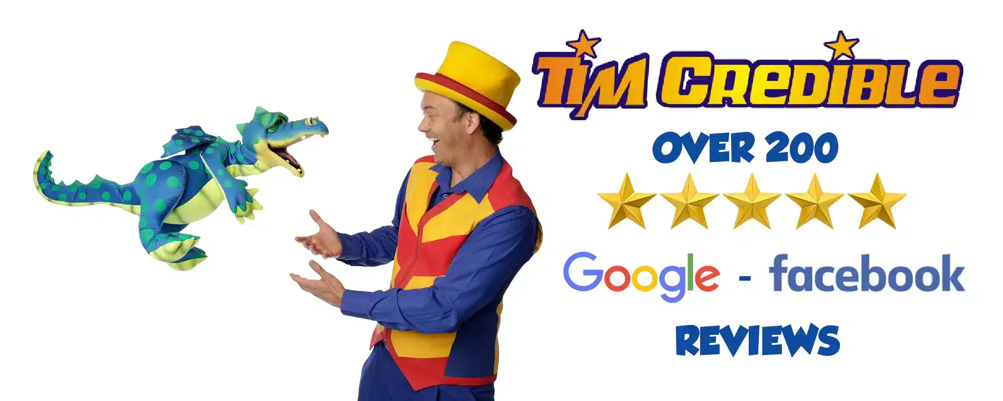 Magic shows for Childcare and kindergartens Melbourne Tim Credible and Douzie Puppet Show for Preschool & Kindergarten Incursions Melbourne